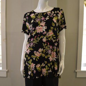 J.Jill Wearever Collection Tropical Blouse Size L